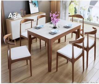 T08高级长方桌，胡桃色  1.35米带炉一桌四椅650元，现货11套。 - 内江28生活网 scnj.28life.com